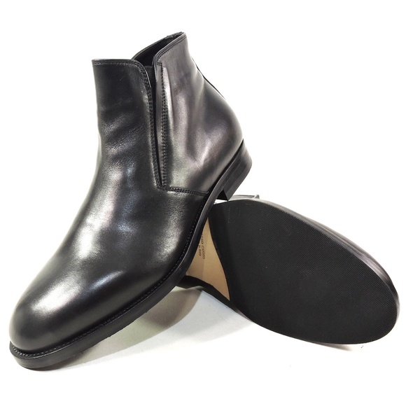 ALBERTO CICCIOLI ?? MEN\'S BLACK SOFT LEATHER COMFORT WINTER ANKLE BOOTIE main image 5
